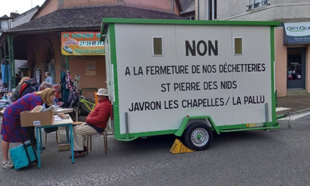 Non à la fermeture des déchetteries de Javron, La Pallu et Saint-Pierre-des-Nids (Mayenne) !