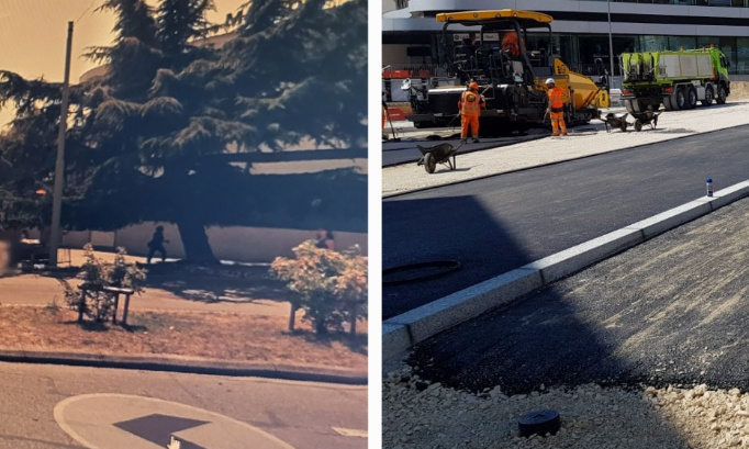 Pour une place de jeux plus végétalisée et moins bétonée.