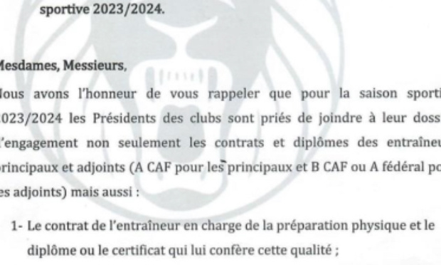 Revoir la circulaire 107/FECAFOOT/DDF/DC/2023 Niveau Entraîneurs UEFA A -Equivalence  Cameroun coach Principal Origine discriminations
