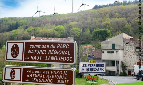 Non à l'éolien industriel dans le parc naturel régional du Haut Languedoc
