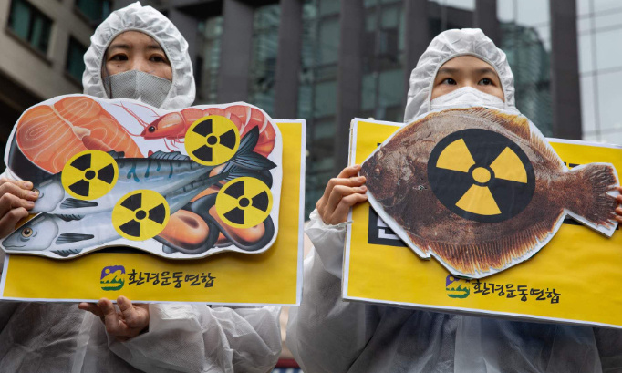 S'opposer au rejet continu des eaux usées nucléaires du Japon.
