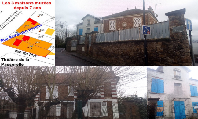 Palaiseau, cédez les maisons murées rue Alexandre Néreau à un organisme de logements d'URGENCE (Emmaus, SNL)