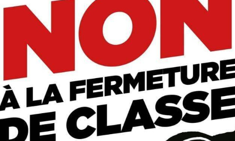 Non à la fermeture de 2 classes à Jan de Belle à Bailleul (59) !