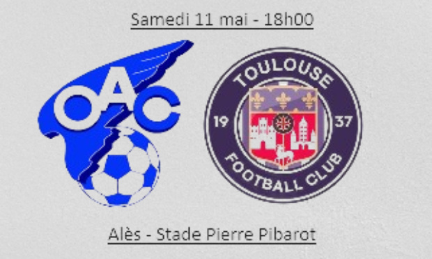 Mettre le match Olympique d'Al&egrave;s en C&eacute;vennes - Toulouse II sur Omada
