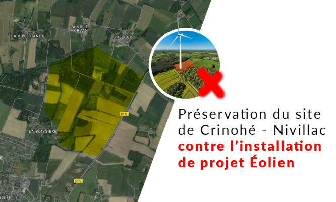 Urgence dans la préservation du site naturel de Crinohé, à Nivillac, contre l'installation d'un parc éolien