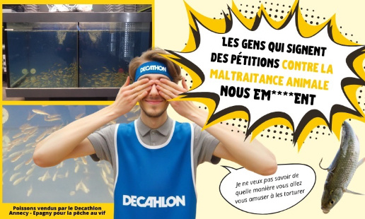 Decathlon Decathlon Annecy - Epagny : arrêtez de fermer les yeux sur la torture des animaux