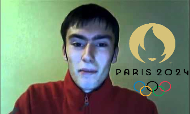 Simon33534 &agrave; la c&eacute;r&eacute;monie des JO 2024