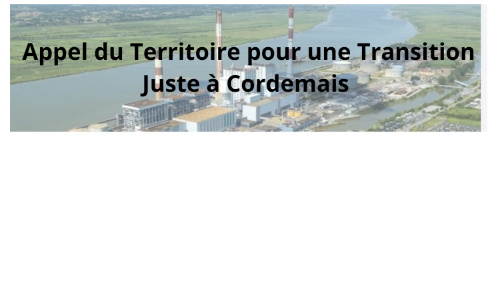 Appel du Territoire pour une Transition Juste &agrave; Cordemais