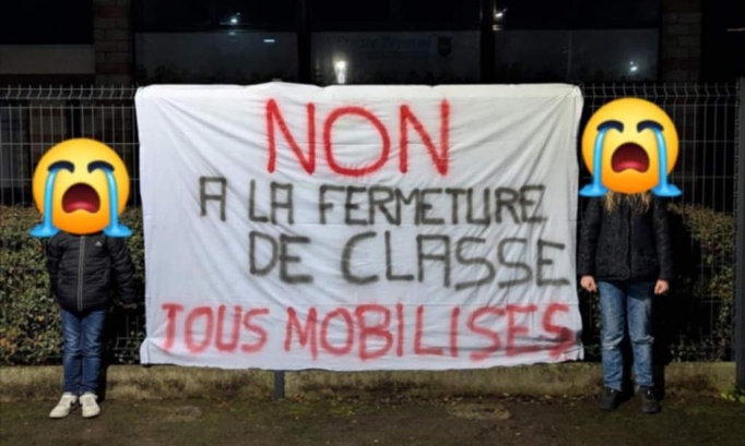 'NON à la fermeture de classe à BREUVAL !'