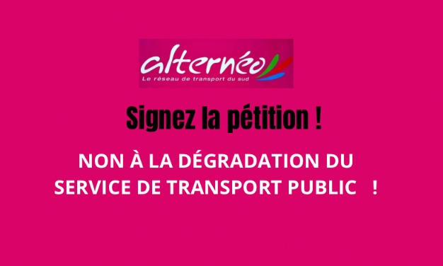 Contre la dégradation de l'offre de transports publics à Cilaos