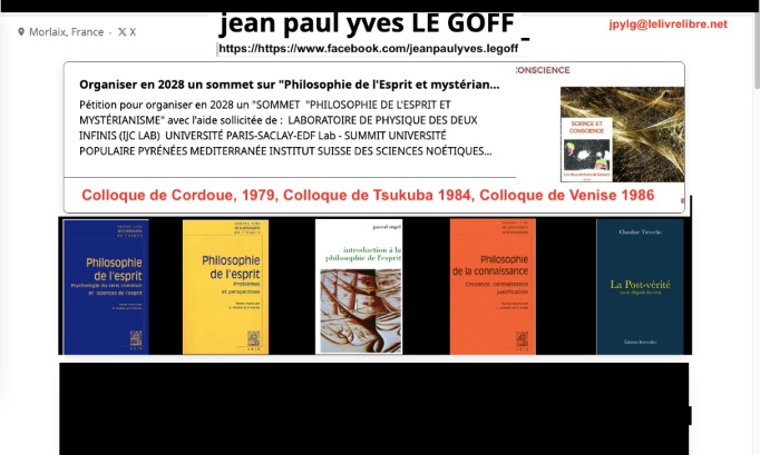 PHILOSOPHIE DE L'ESPRIT - COLLOQUE DE 2028