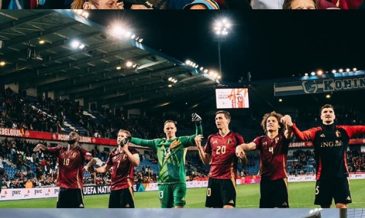 Pour Belgique-Liechtenstein au stade de Sclessin (Standard de Li&egrave;ge).