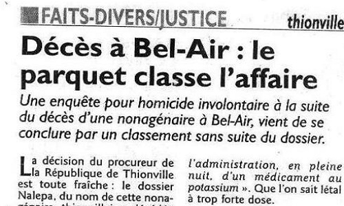 Donnez-moi Madame SVP  les résultats d’autopsie de ma mère !
