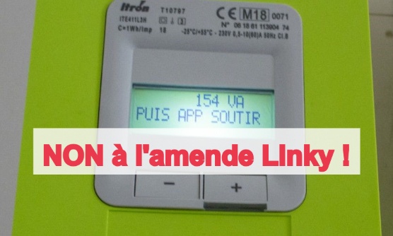 NON à l'amende Linky de 6,48€/2mois pour ceux qui refusent le Linky !