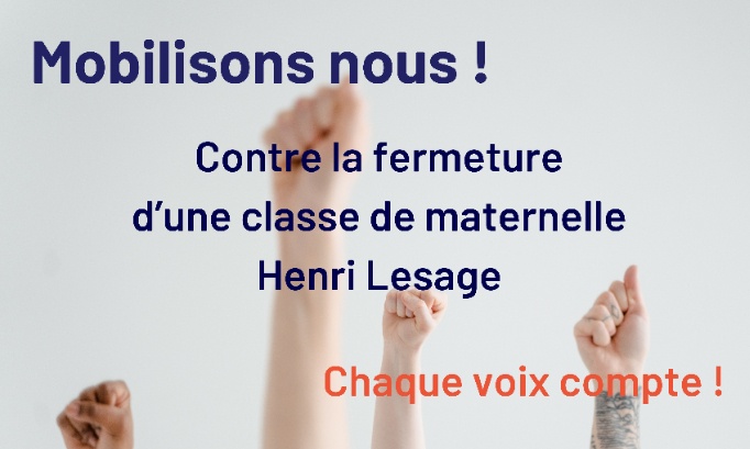 Ne laissons pas la fermeture d'une classe mettre en danger l'éducation de nos enfants
