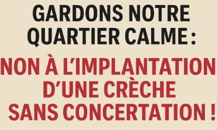 Implantation de crèche Villa Eugénie : risque de perte de quiétude pour tout le quartier