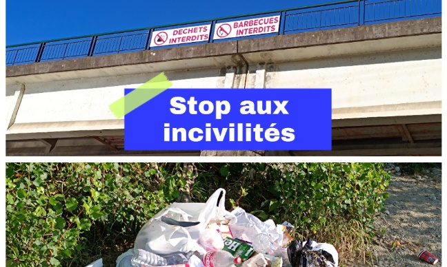 STOP aux incivilités sur la commune de Saint Maurice de Gourdans et Port Galland