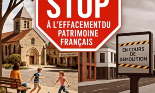 P&eacute;tition nationale pour la pr&eacute;servation du patrimoine fran&ccedil;ai