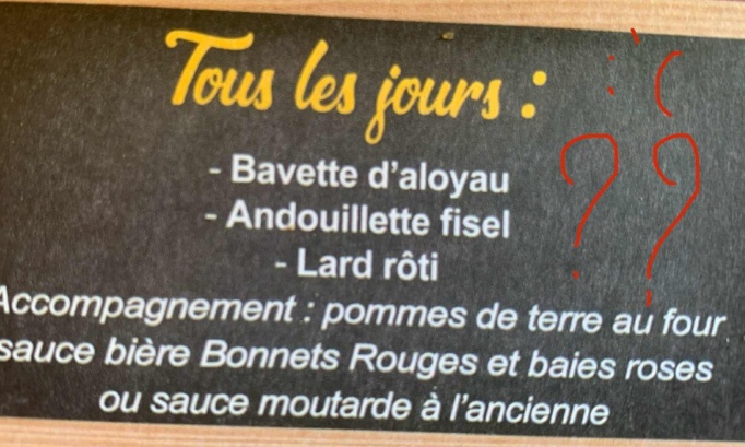 Pour une sauce au bleu et une sauce au poivre et à la Tavarn Ar Roue Morvan pendant le FIL