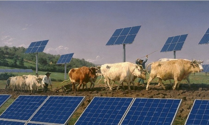 Des panneaux solaires sur les toits, pas dans les prés !