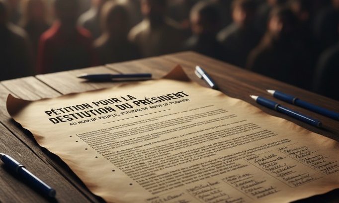 Pétition nationale pour la destitution du Président de la République  Préambule