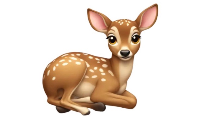 Emoji Biche chez Apple