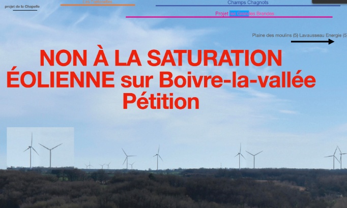 NON à la saturation éoliennes à Boivre-la-Vallée