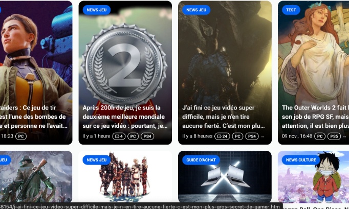 Pour une amélioration de la qualité sur Jeuxvideo.com