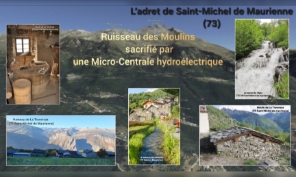 Abandon construction microcentrale hydro&eacute;lectrique sur Le Vigny &agrave; St Michel de Maurienne 73140
