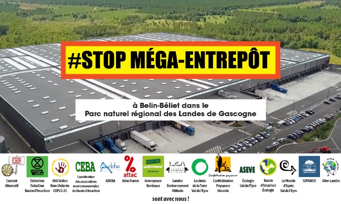 Stop au méga-entrepôt en Val de Leyre  (33) ! Contre un projet nuisible pour la population
