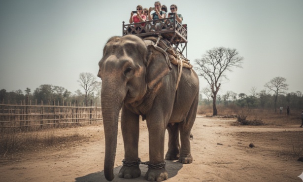Brisez les cha&icirc;nes : abolissez la mont&eacute;e d'&eacute;l&eacute;phants et la torture du "Crush" !