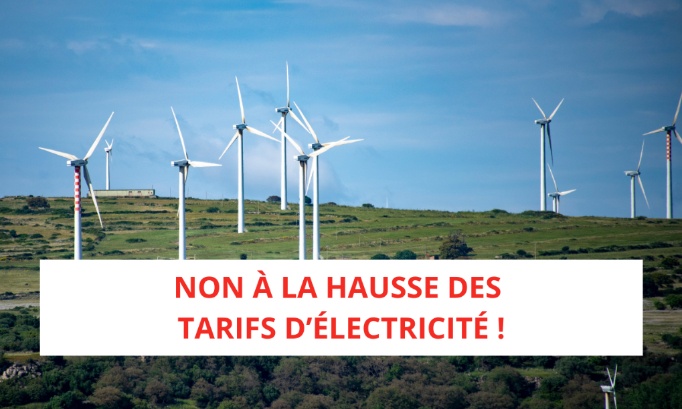 Stop à une nouvelle hausse de nos factures d'électricité !