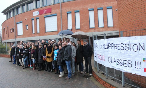 Collège Nadaud en lutte ! 3 classes supprimées à la rentrée 2017 !