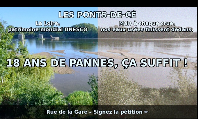 Pour un assainissement qui fonctionne dans la Rue de la Gare - Les Ponts-de-Cé