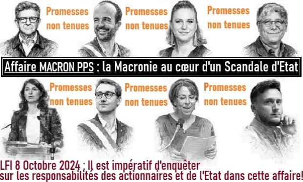 La France Insoumise, stoppez votre blocage parlementaire protégeant les multimillionnaires fraudeurs de l'Affaire MACRON PPS