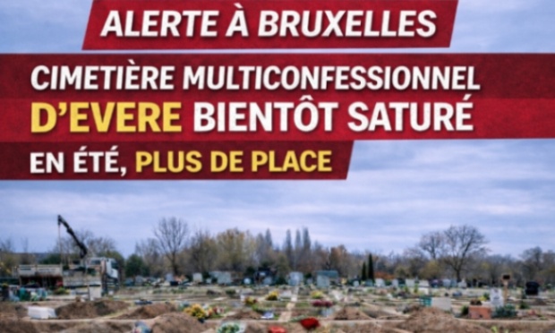 Cimetière multiconfessionnel d’Evere bientôt saturé : où enterrer dignement nos proches ?