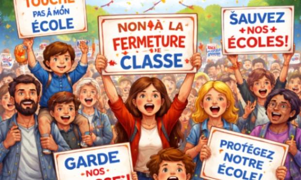 Pour le maintien de la classe &agrave; l'&eacute;cole de Saint-Front-de-Pradoux