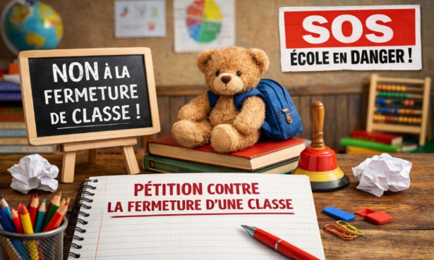 Non &agrave; la fermeture d'une classe Suzanne Crapet maternelle &agrave; Nieppe