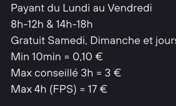 Pour un stationnement gratuit ou un forfait pour les commerçants locaux