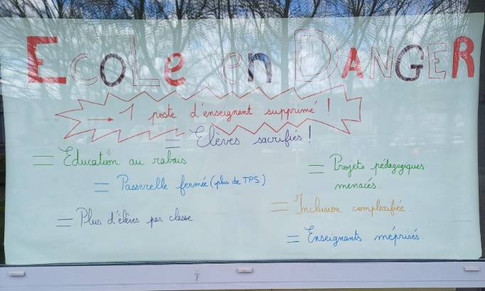 NON &agrave; la suppression d'un poste &agrave; l'&eacute;cole ouverte de Belbex : Sauvons notre mod&egrave;le d'inclusion !