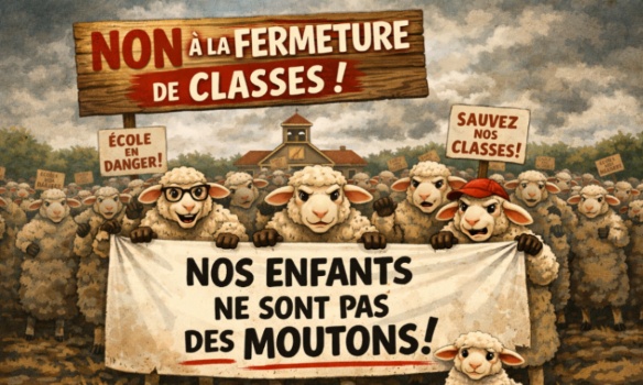 Non à la fermeture d’une classe à Trondes !