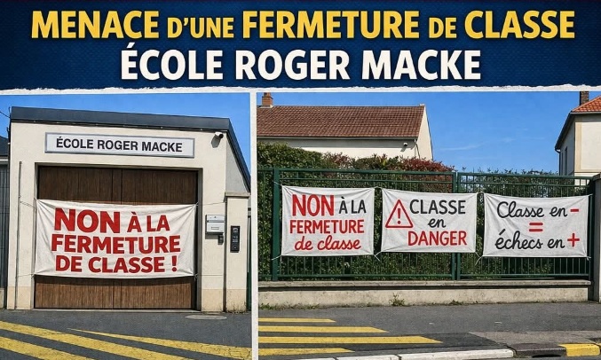 NON à la fermeture d'une classe à l'école Roger Macke de Coulogne
