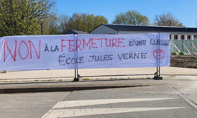NON à la fermeture d'une classe à l'école Jules Verne, Sulniac