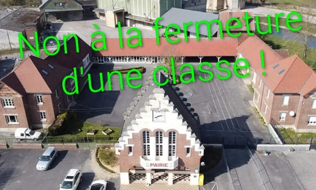 NON &agrave; la fermeture d'une classe de l'&eacute;cole de Vendhuile