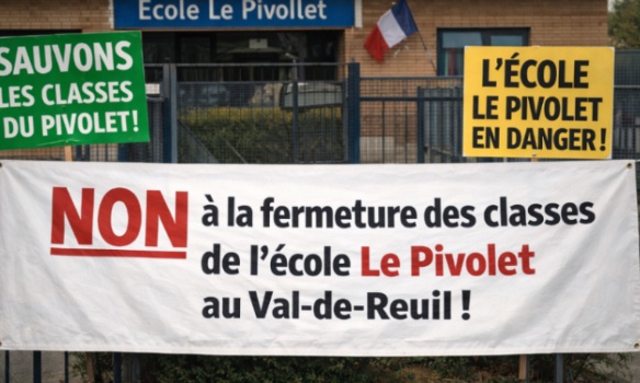 Fermeture de trois classes à l'école du Pivollet au Val-de-Reuil