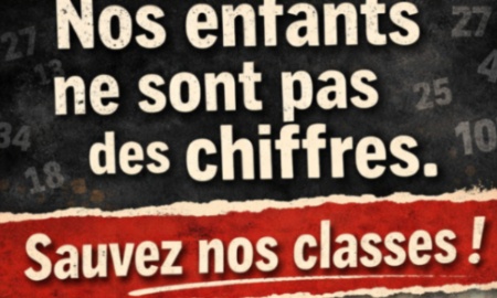 Stop à la fermeture de la classe de l'école publique de quartier