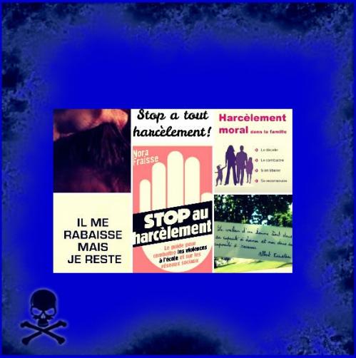 Stop au Harc&egrave;lement moral &agrave; l'&eacute;cole,dans la vie sociale: les r&eacute;seaux sociaux, dans les couples