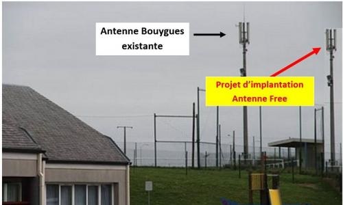 Des antennes oui, mais pas à coté de l'école F. Mitterrand et du collège E. Quéau
