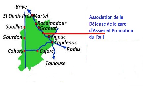 NON à la réduction du Service Public dans les gares d'Assier, Gramat et Rocamadour-Padirac