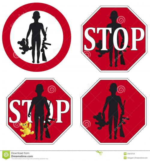 STOP USING CHILD SOLDIERS